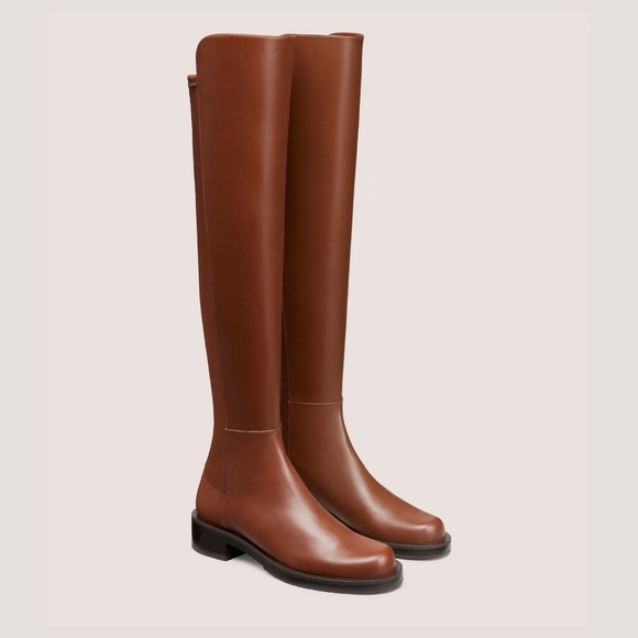 New Stuart Weitzman 5050 Bold Over The Knee Boot Brown Sz US 7 - Picture 1 of 14